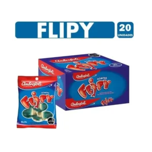 Gomitas Ambrosoli Flipy 20 Unidades Caja Bicapa Gelatina 25g