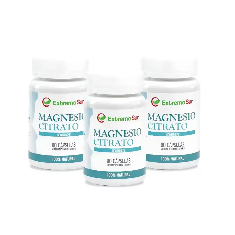 Citrato de Magnesio Cápsulas 500mg 90 cápsulas