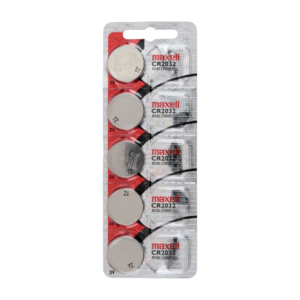 Pila Maxell Lithium Manganese Dioxide CR2032 Voltaje 3v Batería De Litio Pack por 5 unidades