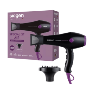 Secador De Pelo Siegen Sg-3049 2 Velocidades 2000 W Color Negro