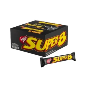 Caja Super 8 Oblea Bañada en Chocolate 24 unidades de 29g
