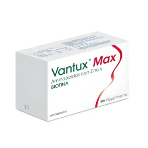 Vantux Max 60 Cápsulas Para La Caída Del Pelo Royal Pharma