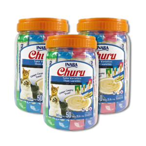 Churu Gato Sabor Atún Variedades Snack Pack X3 Tarros