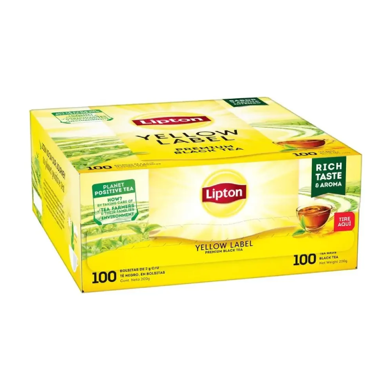 Té Lipton Yellow Label 100 Bolsitas
