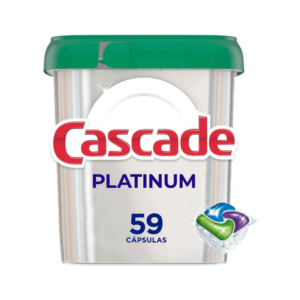 Detergente Lavavajillas Cascade Platinum Fresh, 59 Cápsulas