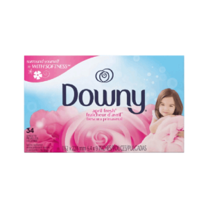 Hojas para Secadora Downy April Fresh, 34 unidades