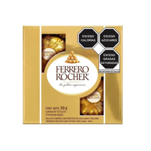Chocolate Ferrero Rocher Edicion Especial 4 Pzs 50gr
