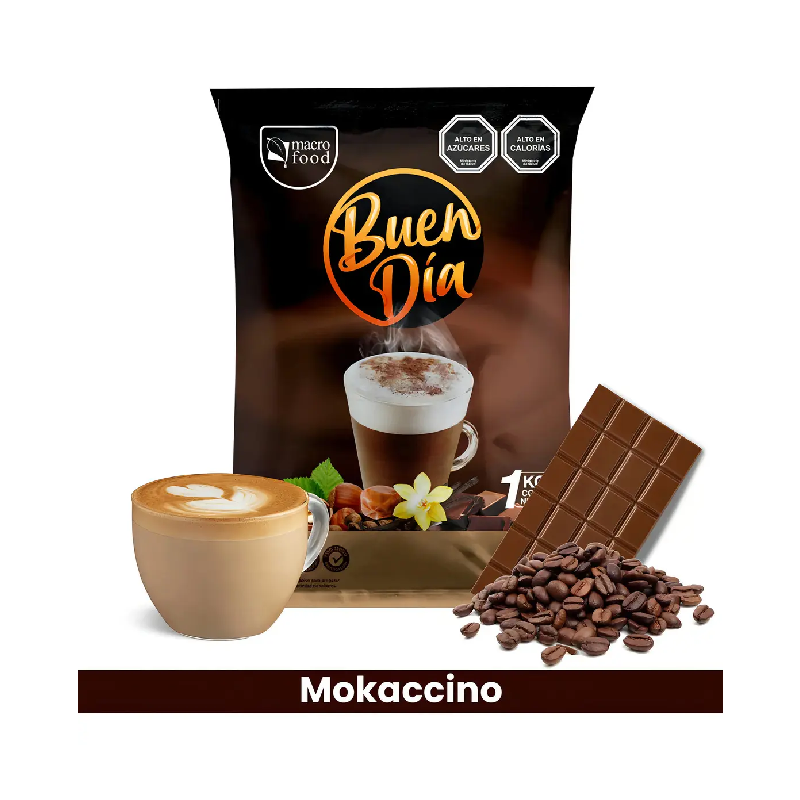 Café instantáneo mokaccino Macro Food Buen dia MOKACCINO bolsa 1 kg