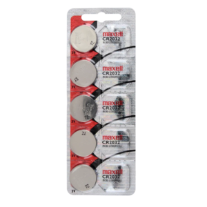 Pila Maxell Lithium Manganese Dioxide CR2032 Voltaje 3v Batería De Litio Pack por 5 unidades