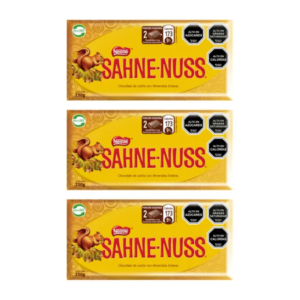 Chocolate Sahne Nuss® Barra 250g X3